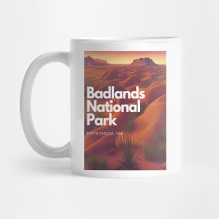 Badlands National Park hike South Dakota United States Mug